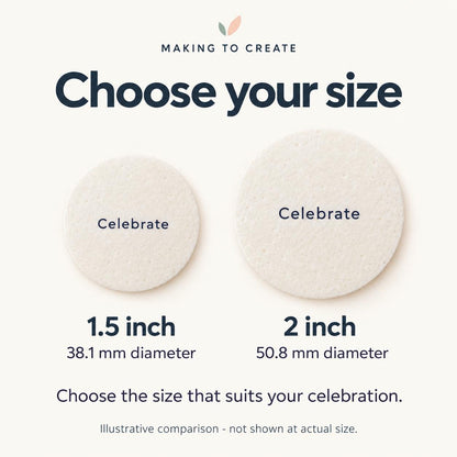 Personalised Baby Shower Cupcake Toppers | Edible Wafer Circles