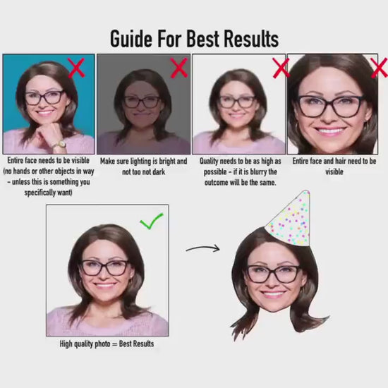 Photo Face on a stick, Masks for Personalised Birthdays, Hen Parties & Stag Dos | Custom Party Decorations and Gifts | pet heads